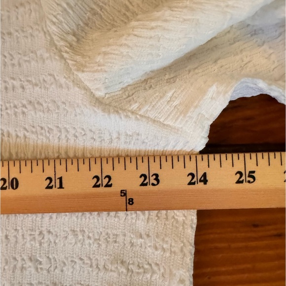 Creation White Black Textured Knit 3/4 Sleeve Top Size 2X NWT - Picture 7 of 11